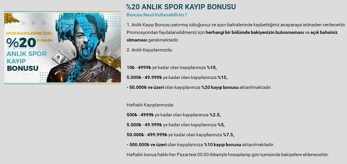 İstanbulBahis Spor Kayıp Bonusu
